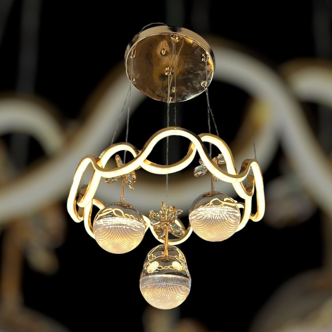 Wave LED Halka Kristal