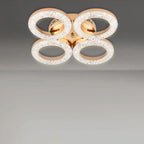 Kumandalı Modern Tavan Armatürü - 4 Halka Tasarım