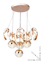 Çizgili kasa Sarmalı Led Avize - Lüks Tasarım 4 Top