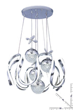 Çizgili kasa Sarmalı Led Avize - Lüks Tasarım 4 Top