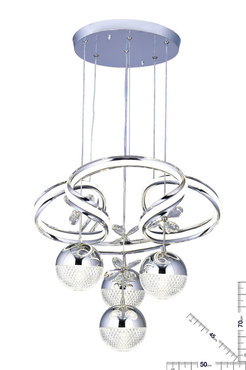 Butterfly Spiral Avize (4 Toplu)