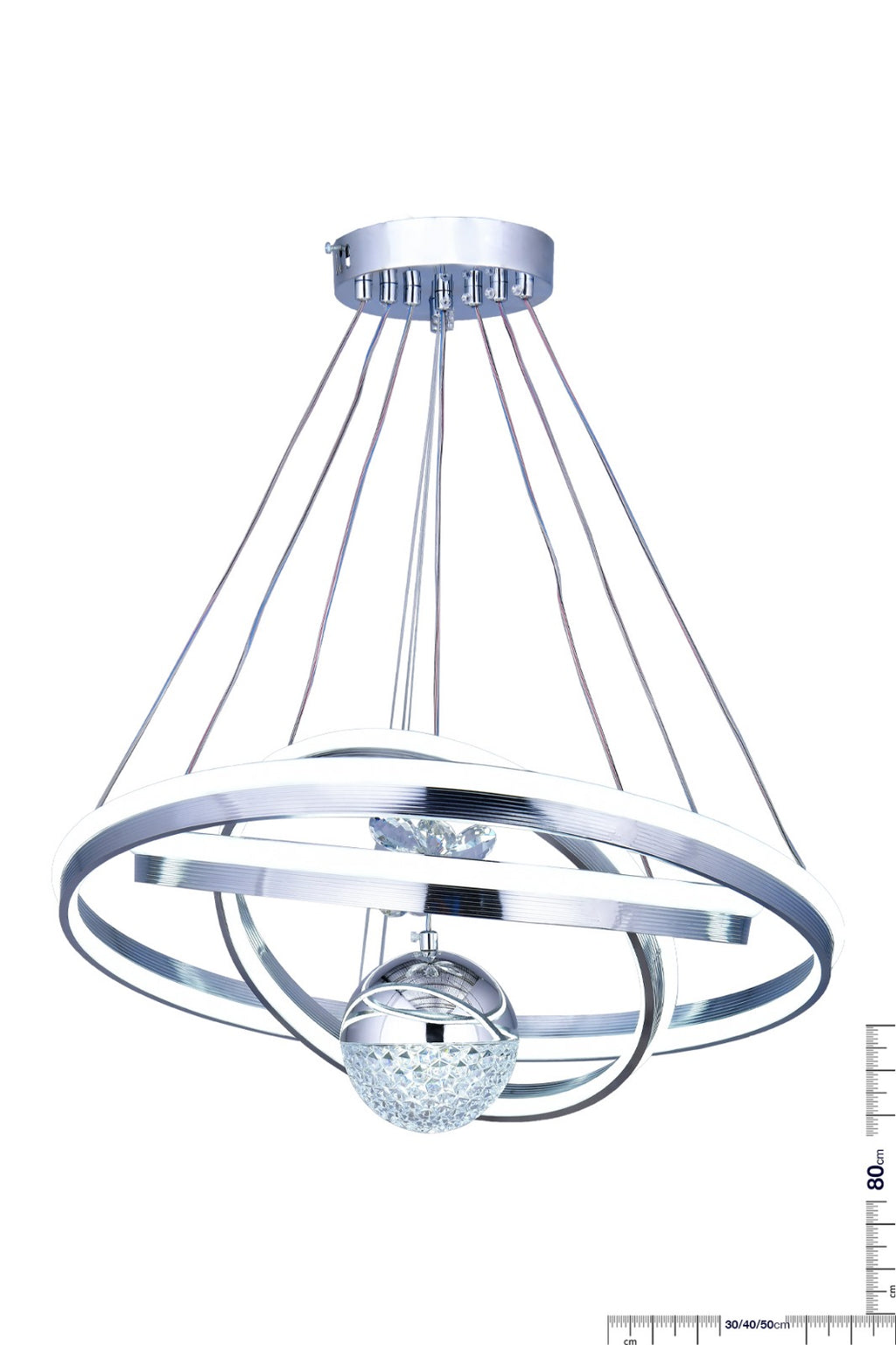 Su Yolu Üç Halka Kristal Top Sarkıt