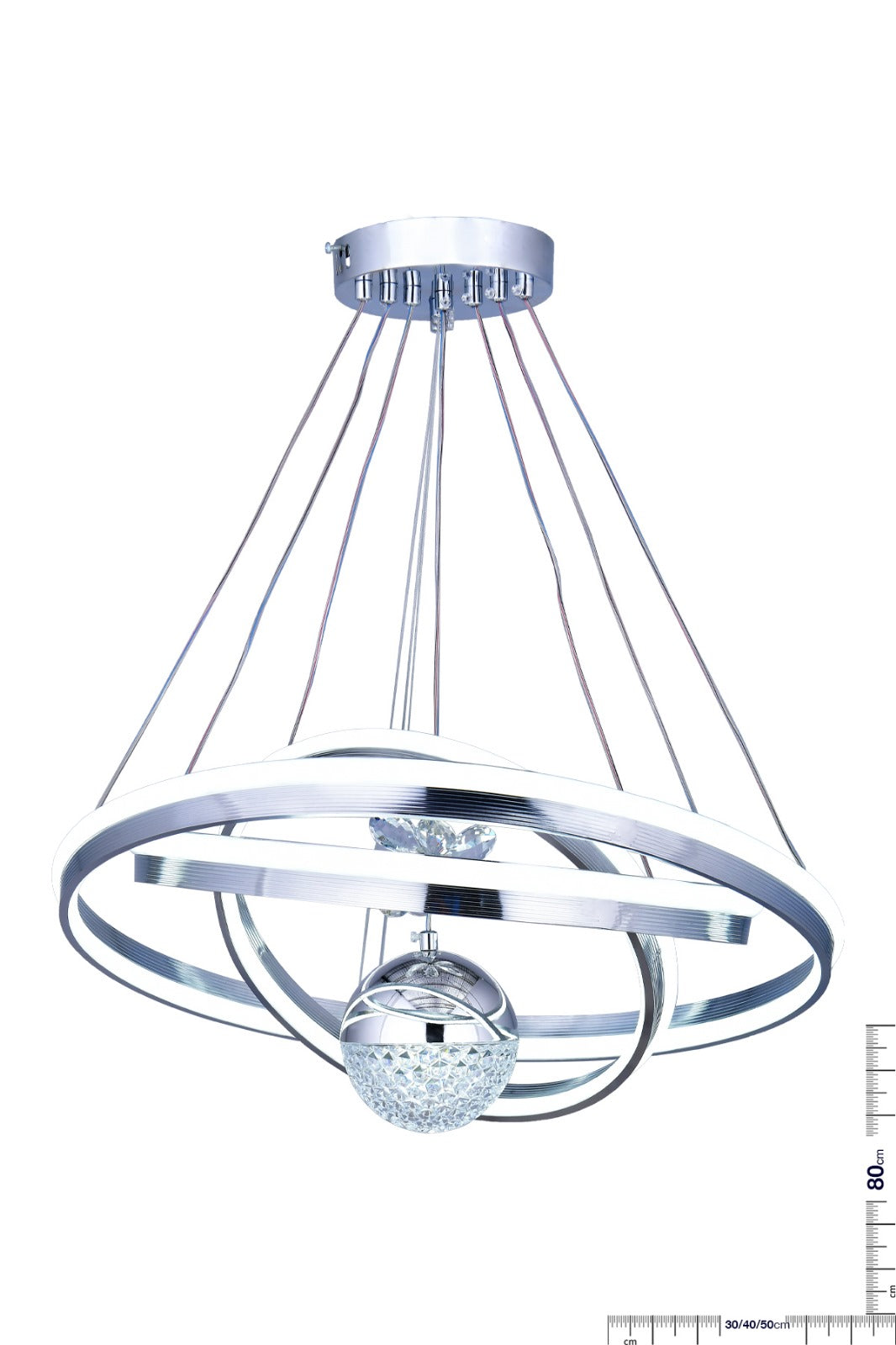 Su Yolu Üç Halka Kristal Top Sarkıt