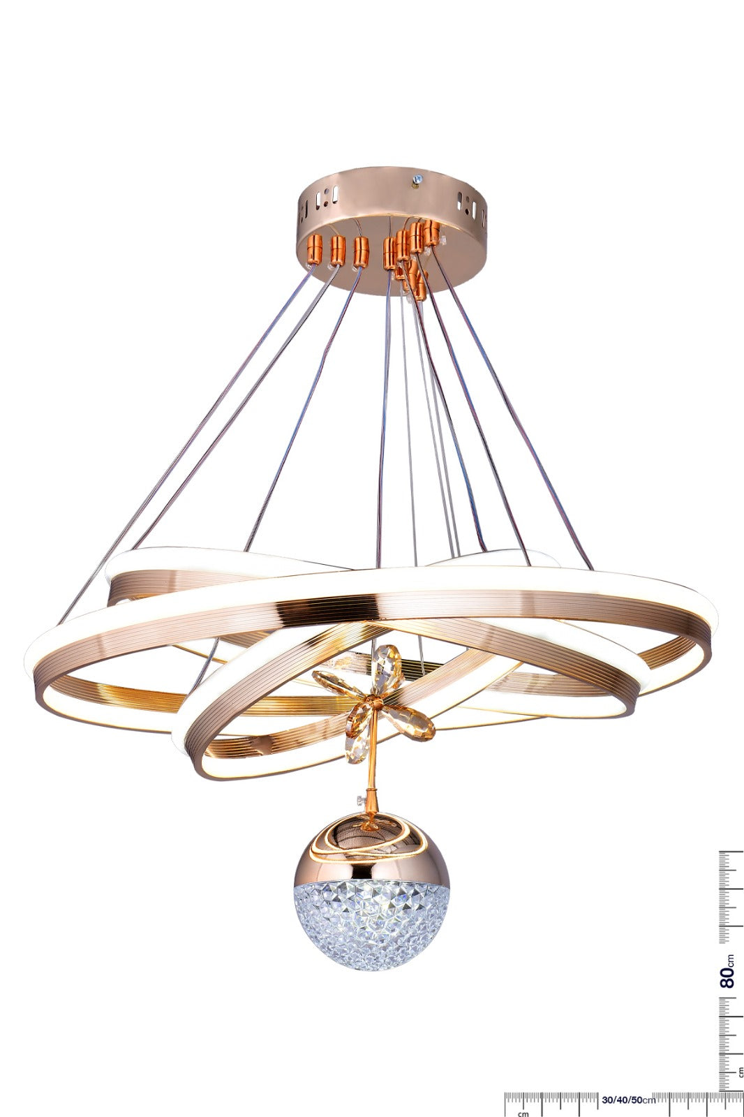 Su Yolu Üç Halka Kristal Top Sarkıt