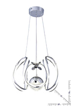 Yaprak Kıvrım Kristal Top Sarkıt