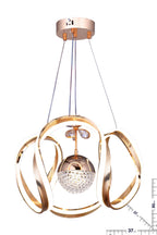 Şerit Kıvrım Kristal Top Sarkıt