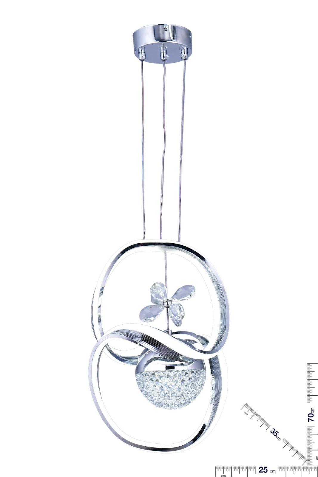 Çift Halka Şerit Kıvrım Sarkıt