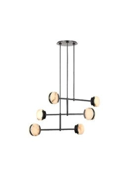 MERMER AVİZE, SİYAH – ZA122 – 12cm*75cm Yükseklik:120cm
