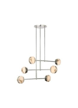 MERMER AVİZE, KROM – ZA124 – 12cm*75cm Yükseklik:120cm