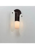 MERMER CAMLI APLİK, SİYAH – ZA198 – CAM ÇAP:10cm. 40cm*20cm