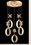 ORM29 - Zeus 5li Gold Ledli Modern Lüx Avize