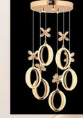 ORM30 - Zeus 6lı Gold Ledli Modern Lüx Avize