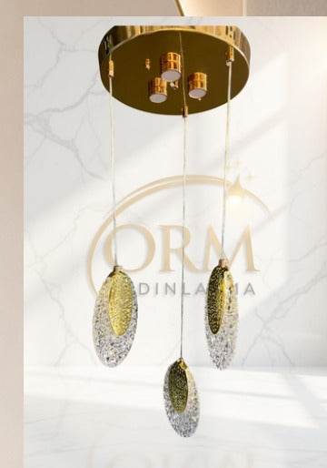 ORM61 - Istagoz 3lü Ledli Modern Lüx Avize